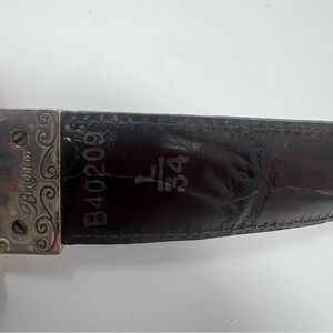 Brighton Women’s Belt Reverable Brown Or Black Large 34 Heart Toggle Silver Tone